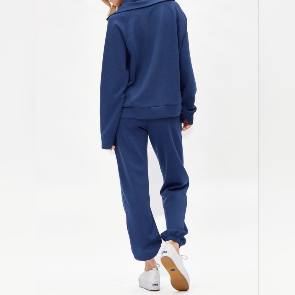 #48884 🚨 SALE 🛑M,L,XL Quarter Zip Pullover+Jogger Modal 2pc Set - Picture 9 of 12